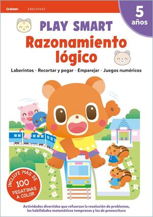 Portada del libro PLAY SMART: RAZONAMIENTO LOGICO 5 AÑOS - Compralo en Aristotelez.com