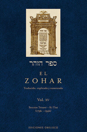 Portada del libro EL ZOHAR (VOL. 15) - Compralo en Aristotelez.com