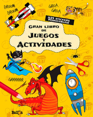 Portada del libro GRAN LIBRO DE JUEGOS Y ACTIVIDADES - AMARILLO - Compralo en Aristotelez.com