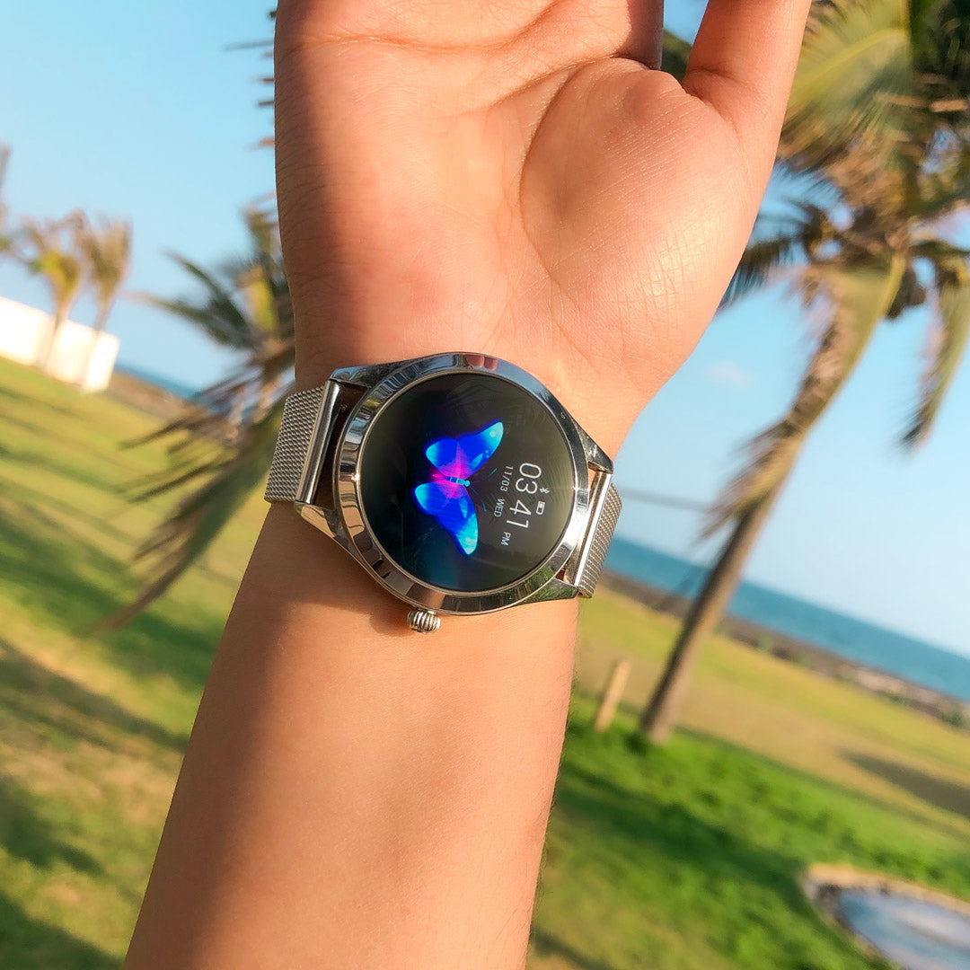 Reloj inteligente T2 plateado - Compralo en Aristotelez.com